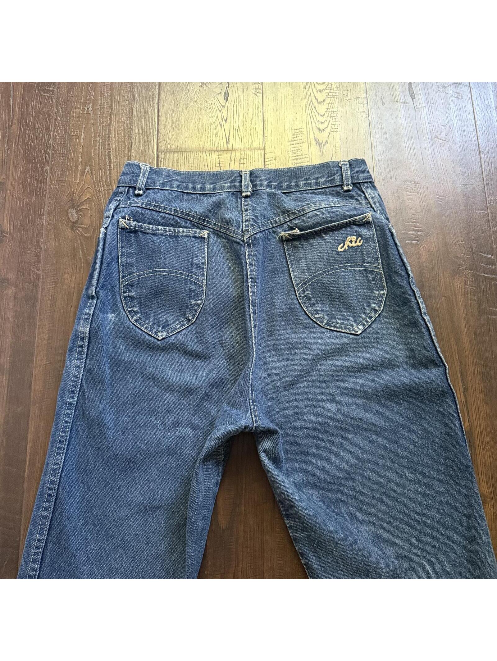 Vintage 90s Chic Jeans 27x31 Hiwaist Straight Leg Cotton Women 13/14 Denim